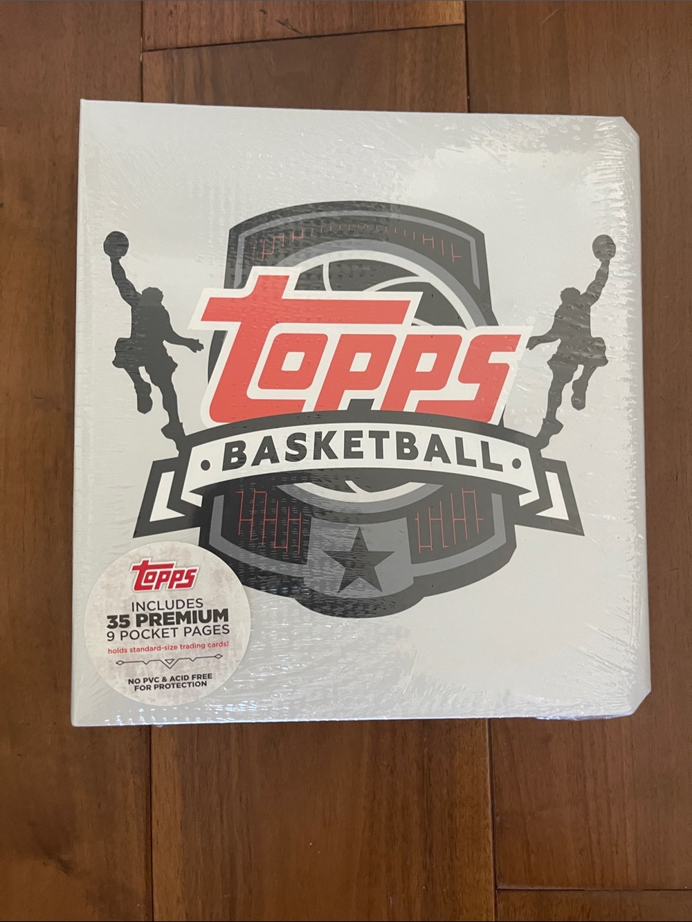 Topps Basketball Card Binder - White, Red, Gray